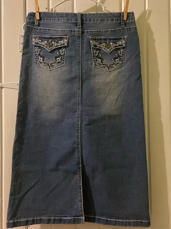 Revolt Dresses & Skirts - Revolution by Revolt Y2K midi Jean skirt-junior size 16 NWT